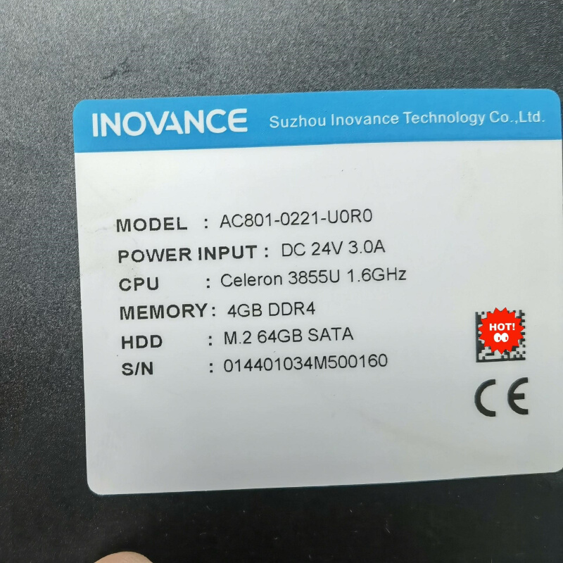 拍前询价：AC801-0221-U0R0汇川控制器，成色漂亮，几乎没怎