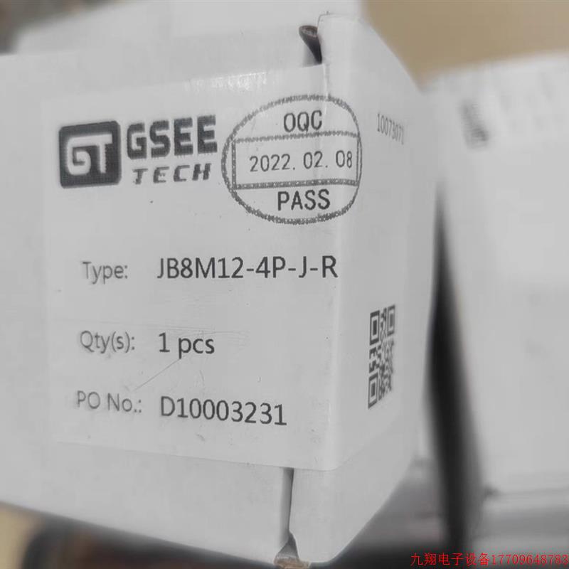 拍前询价:GSEE吉诺 TECH模块 JB8M12-4P-J-R 型号齐全欢迎询价!