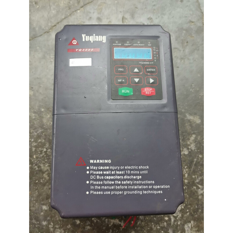 拍前询价：誉强变频器 YQ3000G7-407R5G/11P拆机一只，询价为准