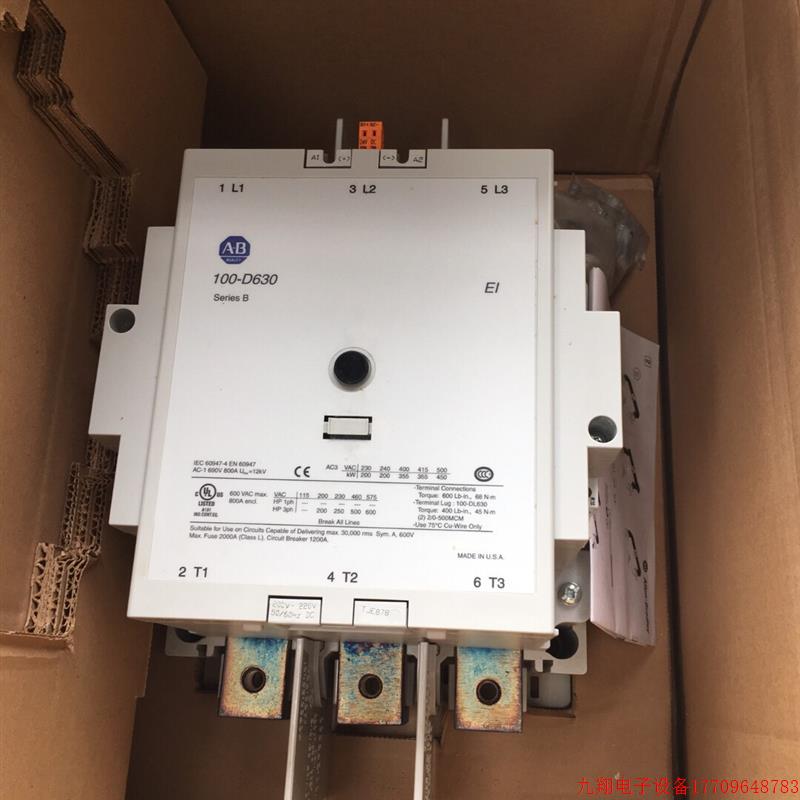 拍前询价:100-D630EG11全新AB接触器议价