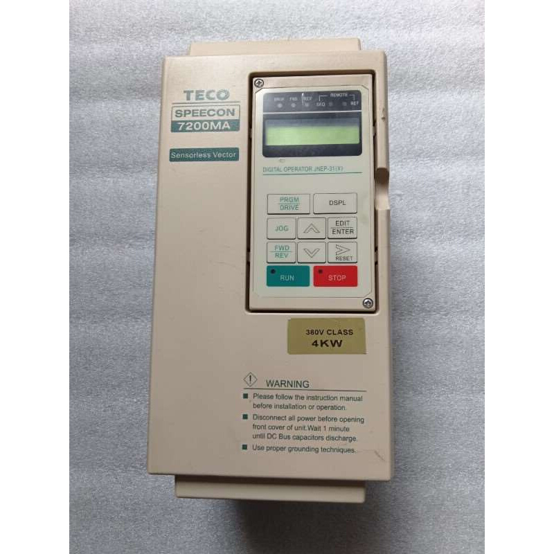 拍前询价：东元7200MA变频器/4KW/380