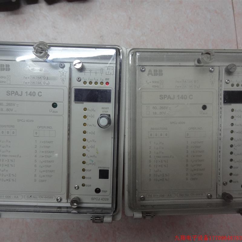 拍前询价:原装拆机ABB综合保护继电器SPAJ140C-AA