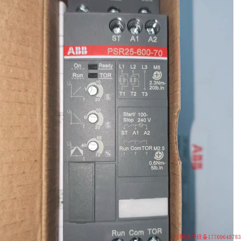 拍前询价:全新原装ABB软启动器PSR25-600-70