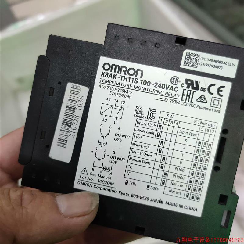 拍前询价:K8AK-TH11S100-240VAC有一个