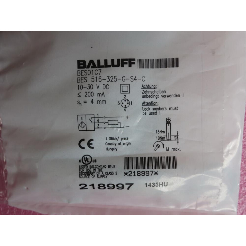 拍前询价：全新原装正品BALLUFF BES 516-325-G-S4-C  BES0