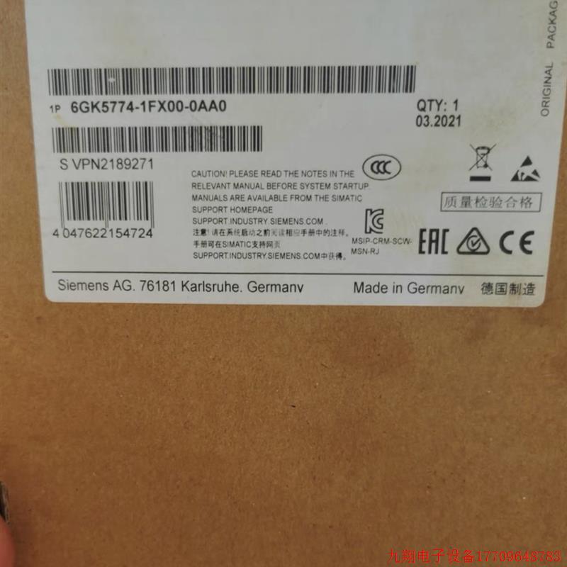 拍前询价:6GK5774-1FX00-0AA0,原装全新W774-1, 6GK5 774-1FX00-