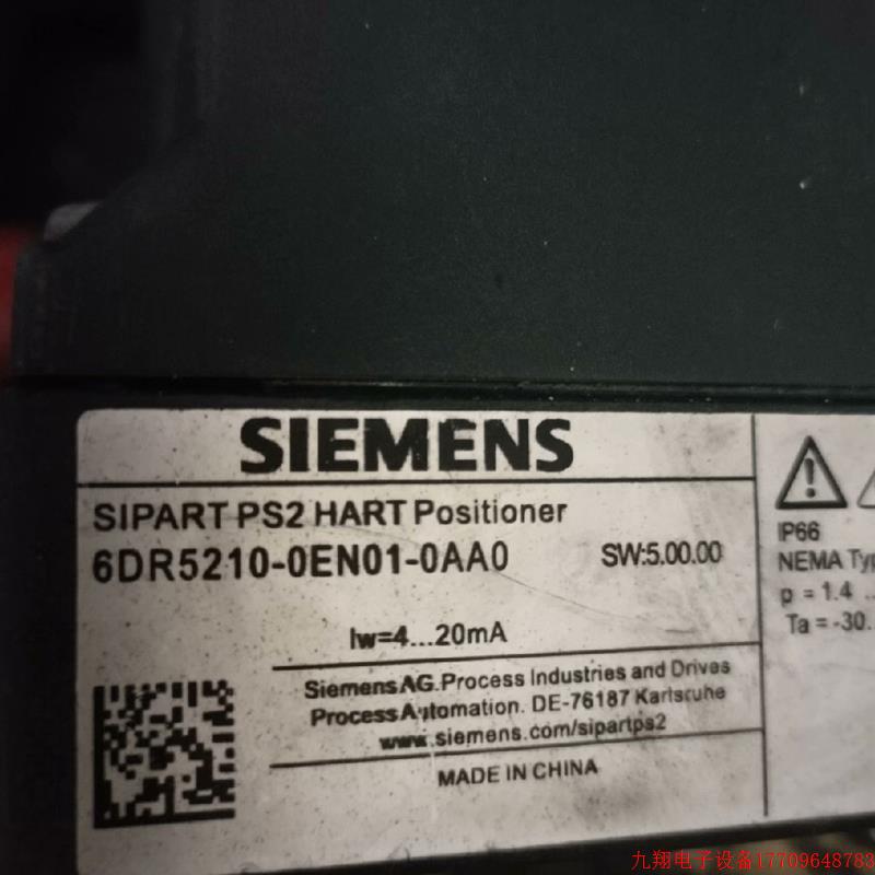 拍前询价:阀门定位器6DR5210-0EN01-0AA0/6DR5210-0EN01-0AW议价