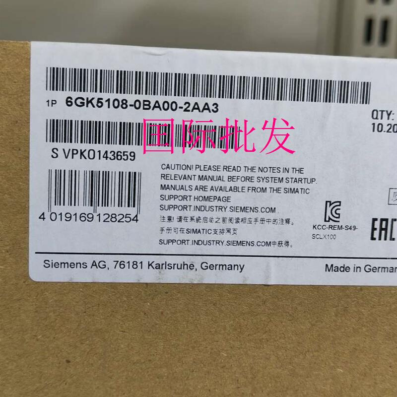 拍前询价：全新原装6GK5108-0BA00-2AA3议价