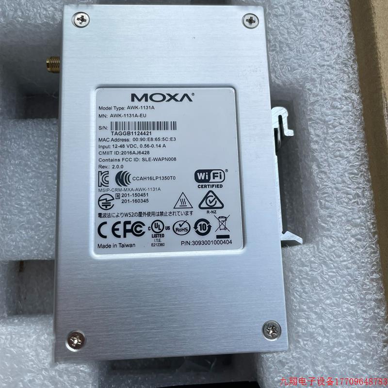 拍前询价:全新台湾摩纱AWK-1131A-EU V2.0.0原装正品出