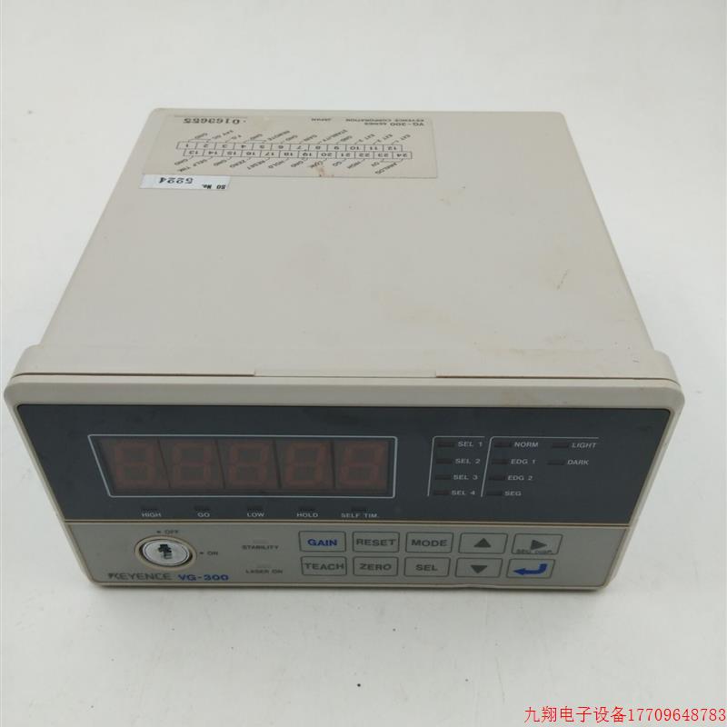 拍前询价:原装拆机基恩士光电传感器 激光测径仪控制器 VG-300现