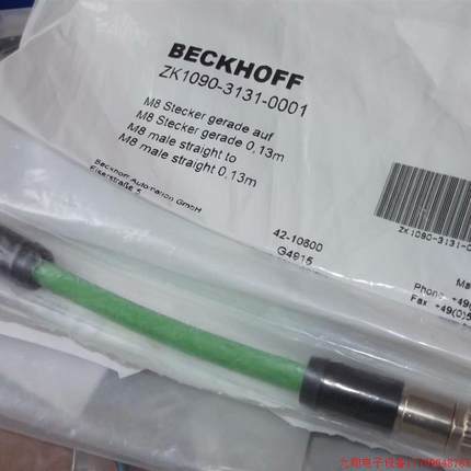 拍前询价:现货BECKHOFF全新连接线ZK1090-3131-0001 /6191-0050