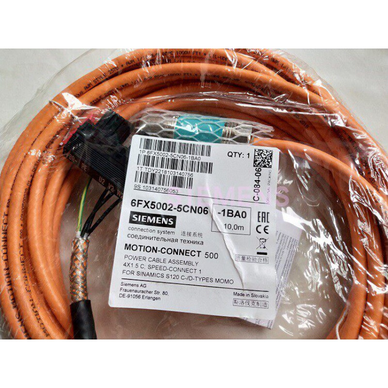 拍前询价：6FX5002-5CN06-1BA0V90预制功率导线从事编程伺