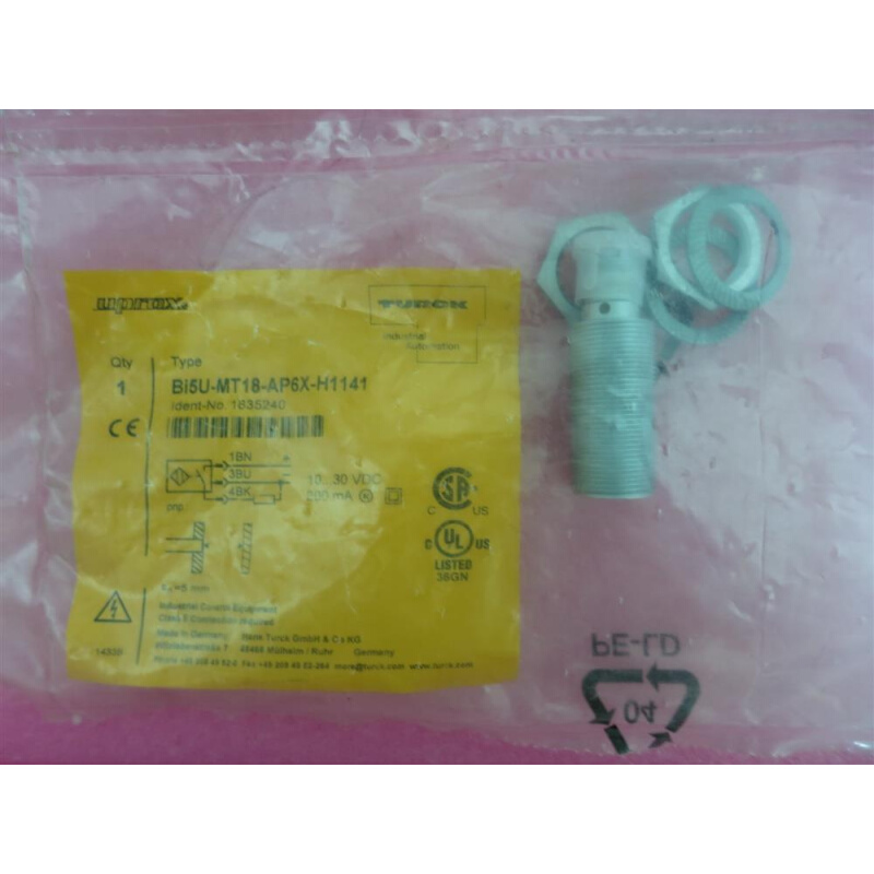 拍前询价：全新原装正品德国TURCK BI5U-MT18-AP6X-H1141 1