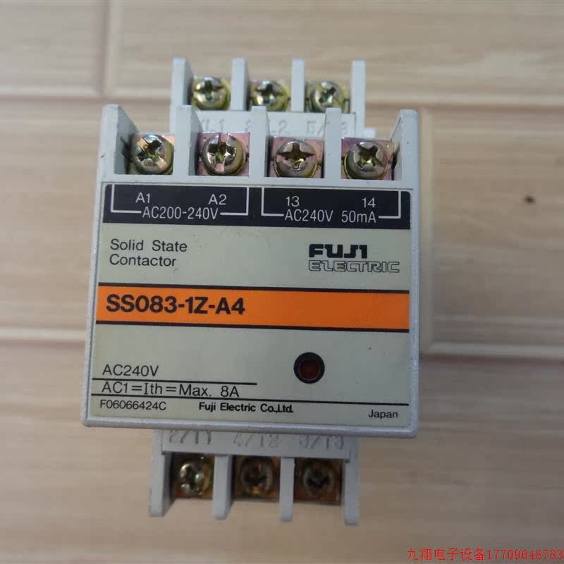 拍前询价:原装拆机日本FUJI 可控硅SS083-1Z-A4固体继电器