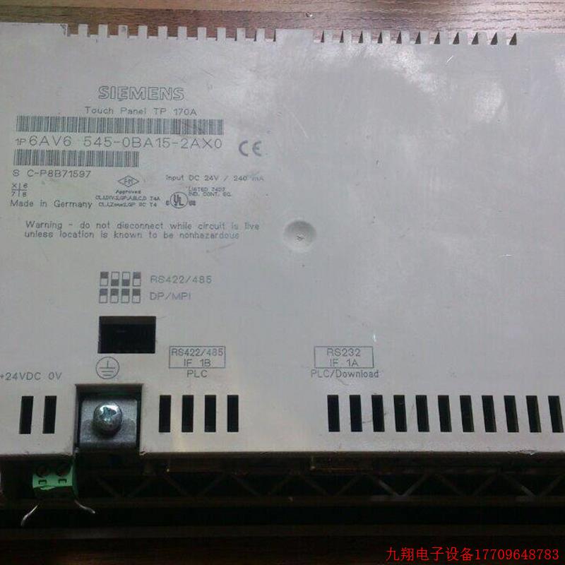拍前询价:TP177B PN/DP-6CSTN 6AV6 642-0BA01-1AX1