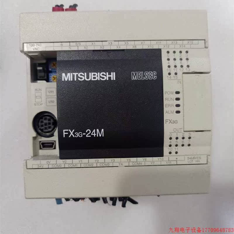 拍前询价:三菱PLC,FX3G-24MR/ES-A,拆机实物,功能包好