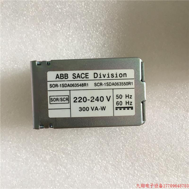 拍前询价:ABB Tmax脱扣器SOR-1SDA063548R1 SOR/SCR