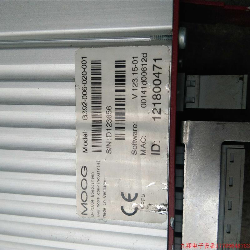 拍前询价:MOOG 伺服驱动器 G392-006-020-001