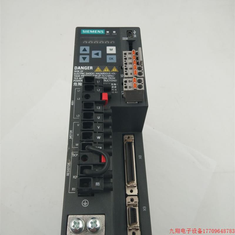 拍前询价:原装拆机V90 400W伺服驱动器6SL3210-5FE10-4UA0现货实