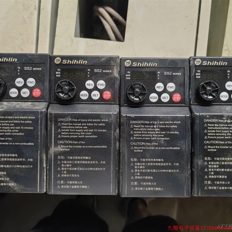 拍前询价:急卖!士林变频器1.5千瓦380v同款4台,成色95新以上,