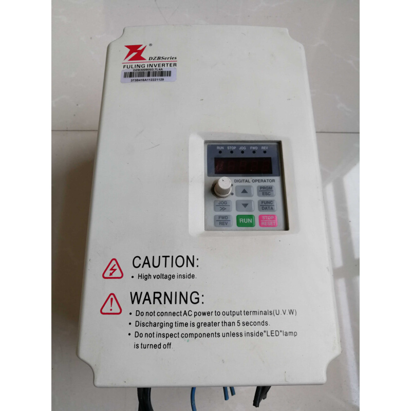 拍前询价：二手 实物图富凌变频器 DZB300B003.7L4A 3.7KW 380V