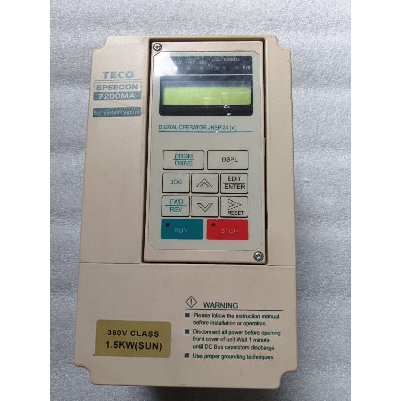 拍前询价：东元7200MA变频器1.5KW/380V