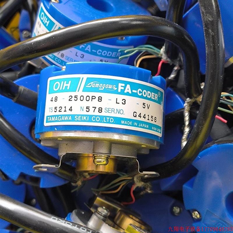 拍前询价:多摩川TS5214 N578编码器OIH48-2500P8-L3-5V原装拆机