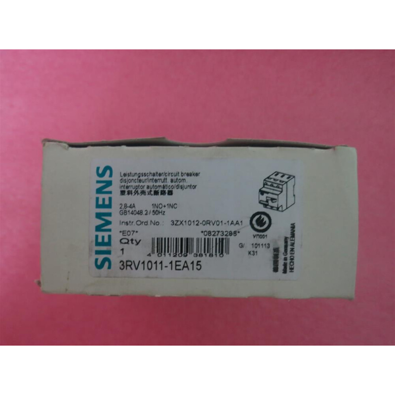 拍前询价：德国全新原装正品 3RV1011-1EA15 2.8-4.0A 现