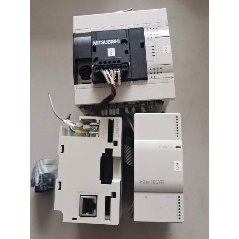 拍前询价：（议价）日本原装三菱PLC，FX3G-24MR/ES，FX3U-EN