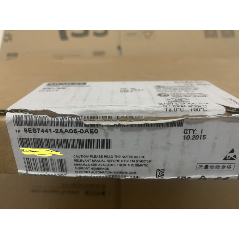 拍前询价：（议价）6ES7441-2AA05-0AE0全新原装仅开封，配件齐全