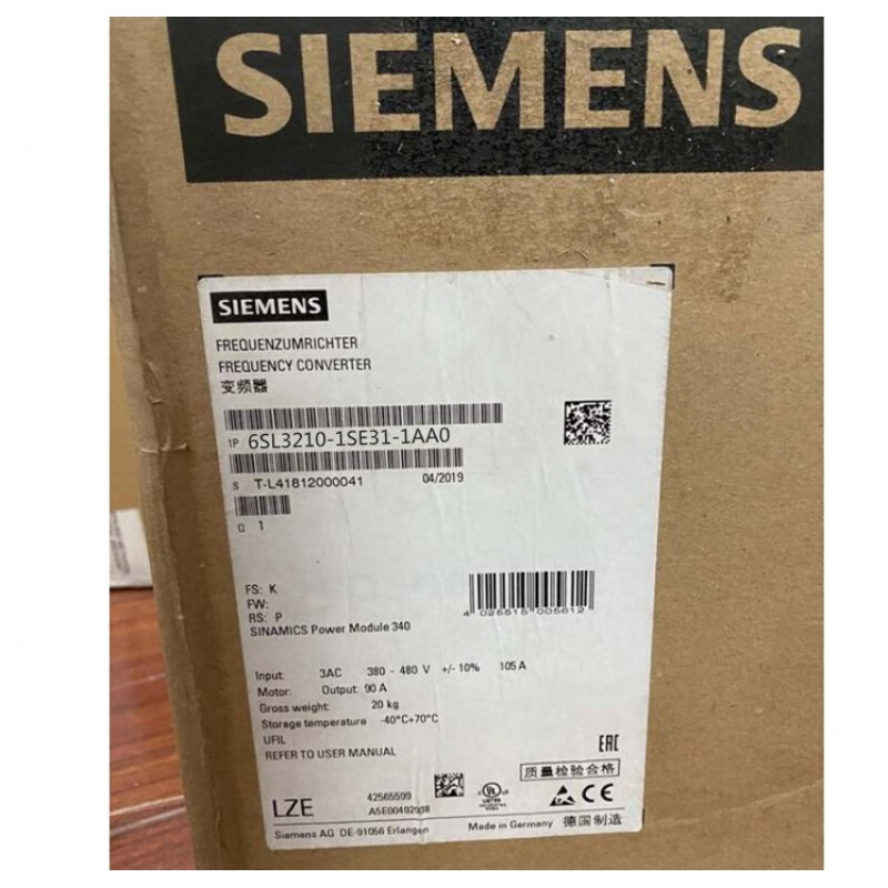 拍前询价：6SL3210-1SE31-1AA0S120变频器55KW 110A 6SL321