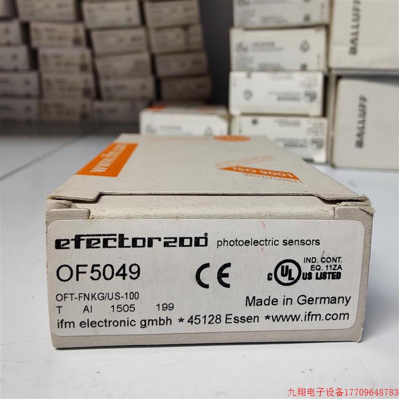 拍前询价:IFM OF5012 OF5049 of5016 of5027全新原装正品易福门