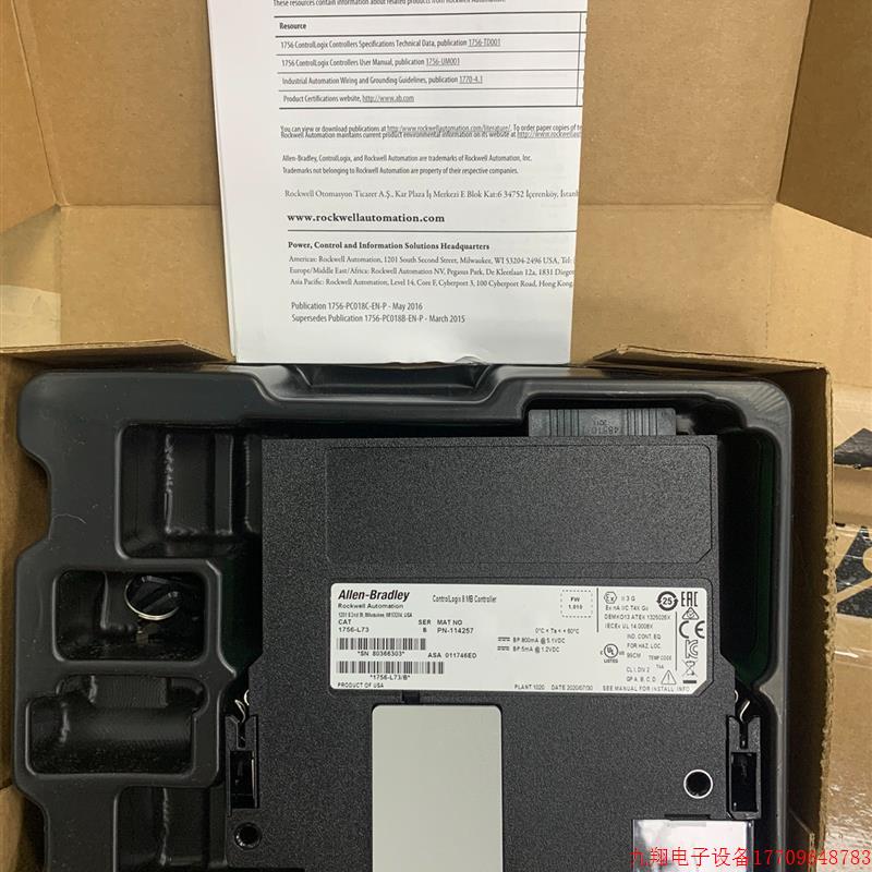 拍前询价:1756-L73/B 拆封件, 2020年全新货 ,AB P【议价产品】