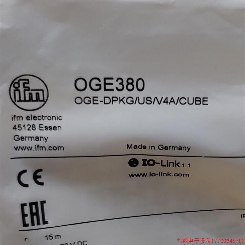 拍前询价:IFM OGE380 OGE500 OGE503 OGE700 OGE701 全新原装正