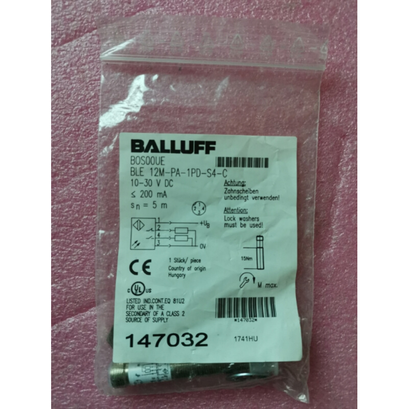 拍前询价：全新原装正品BALLUFF BLE 12M-PA-1PD-S4-C BOS0