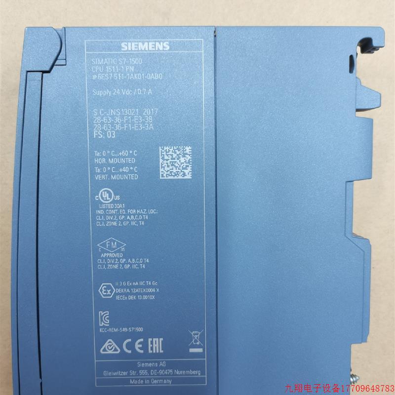 拍前询价:6ES7 511-1AK01-0AB0、