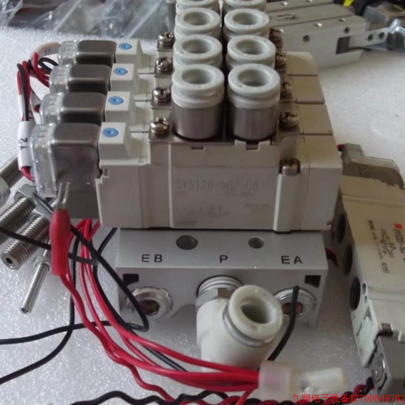 拍前询价:实拍现货SMC正品二手电磁阀SY5120-5GZ-C8 S