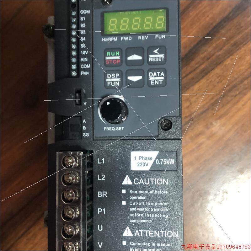 拍前询价:(议价)S313-201-H1BCD,东元变频器9成新包好用,实价直