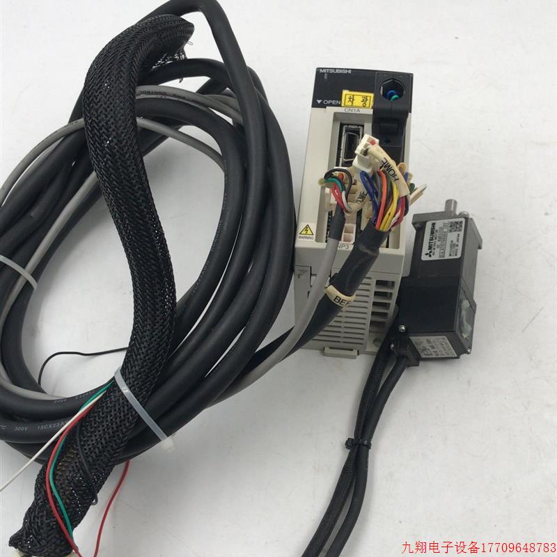 拍前询价:拆机三菱伺服驱动器MR-J2-03A5 加伺服电机HC-AQ0335D