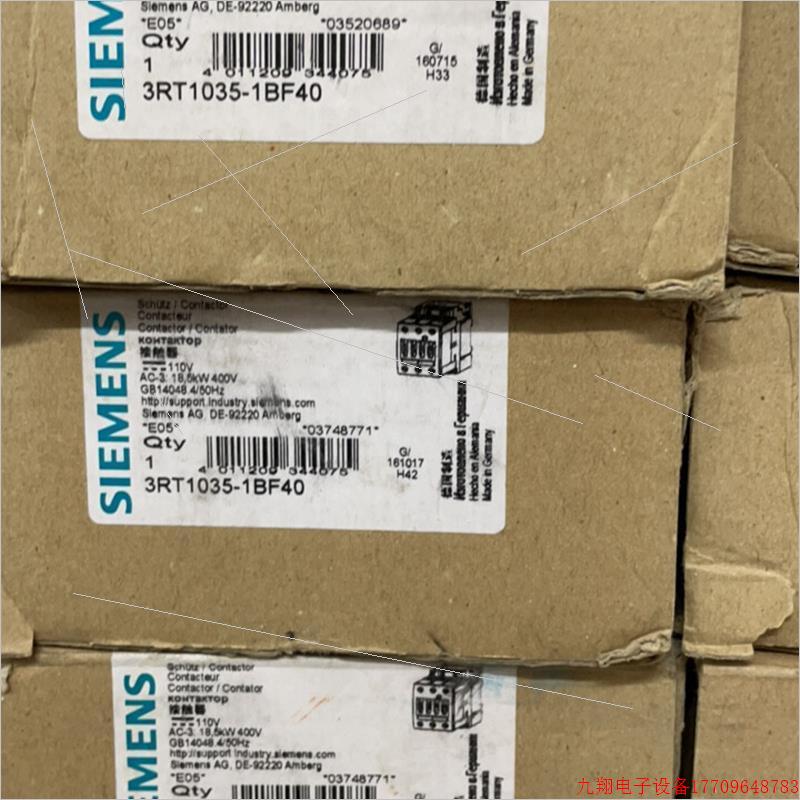 拍前询价:(议价)接触器 3RT1035-1BF40 3RT1035-1