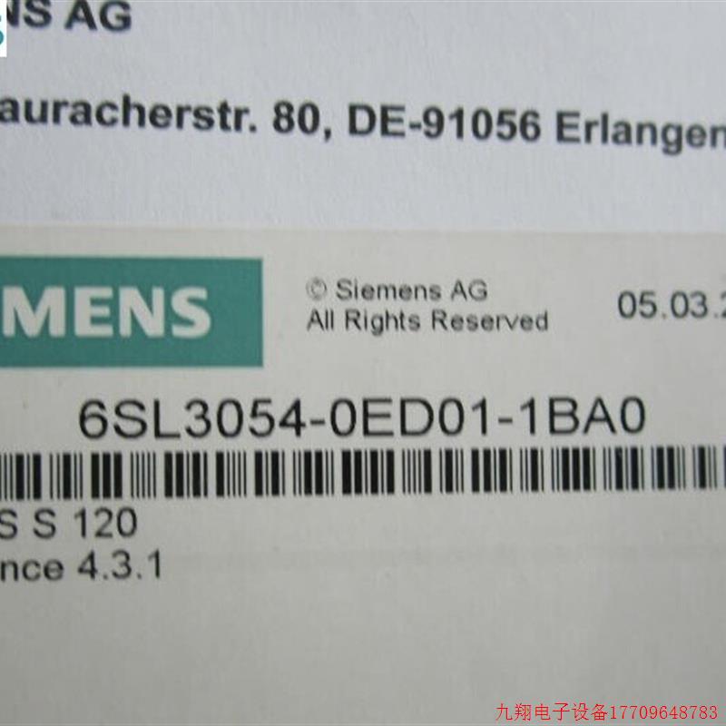 拍前询价:德国原装6SL3054-0ED00-1BA0 SIEMENS/^6SL3054-OEDOO-