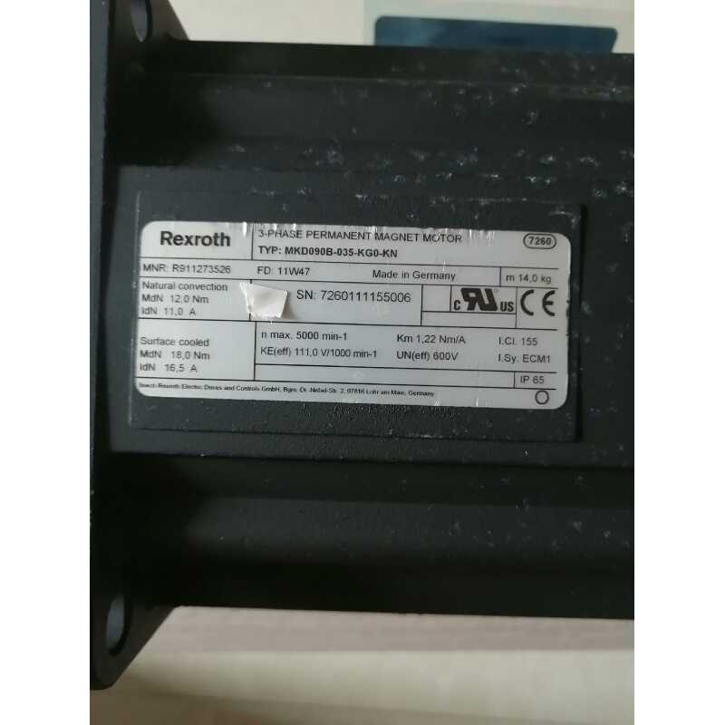 拍前询价：（议价）力士乐电机MKD090B-035-KG0-KN现货议价