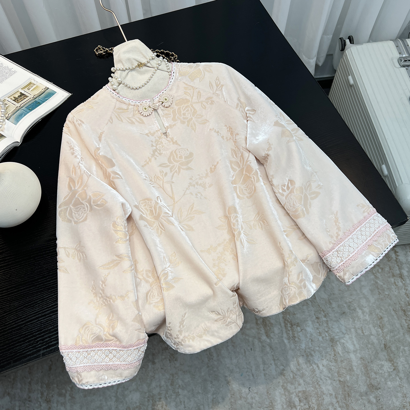 新中式国风提花外套女2025春季