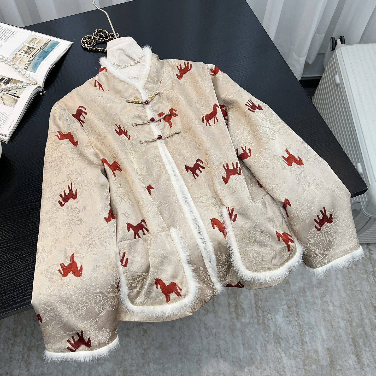 新中式国风夹棉外套女2025春秋季