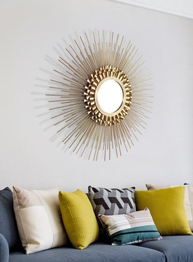 高档轻奢家c片挂件铁居叠型壁饰电镀拉丝防艺防潮样房铁锈金属i.