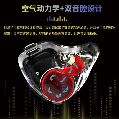 BGVP蝶Pro有线耳机HiFi发烧级高音质K歌耳塞 带麦克风设计