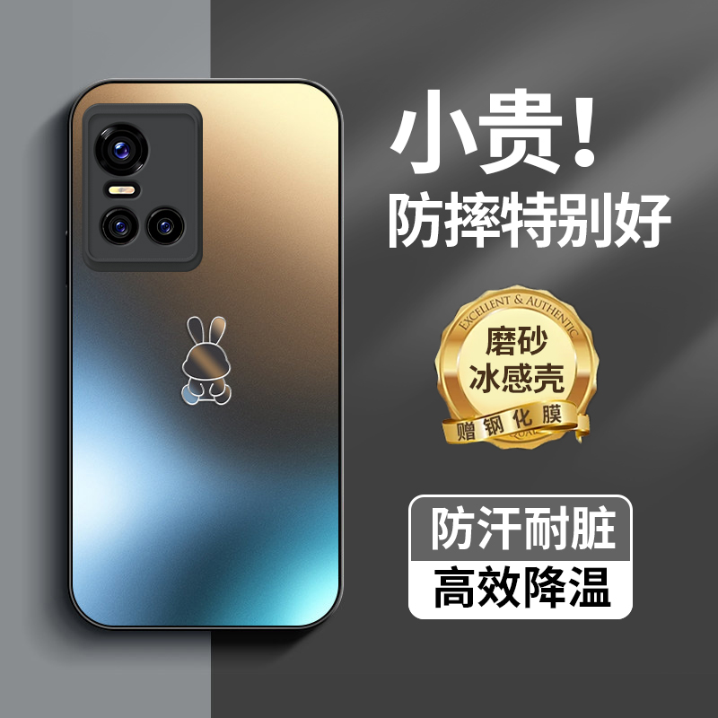 vivos10/10pro/9手机壳磨砂玻璃