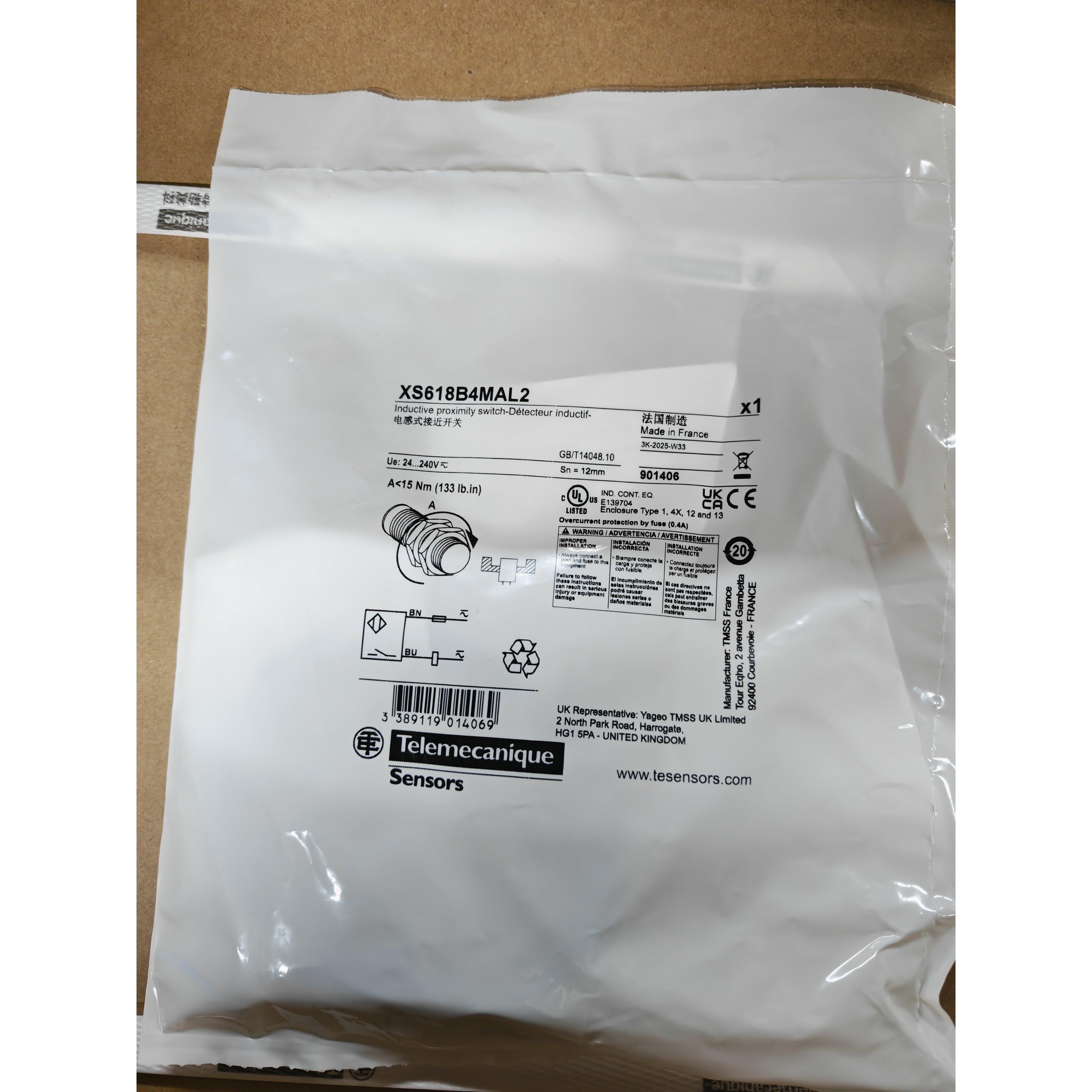 XS618B4MAL2特勒美科（原施耐德）全新正品原装进口假一罚十