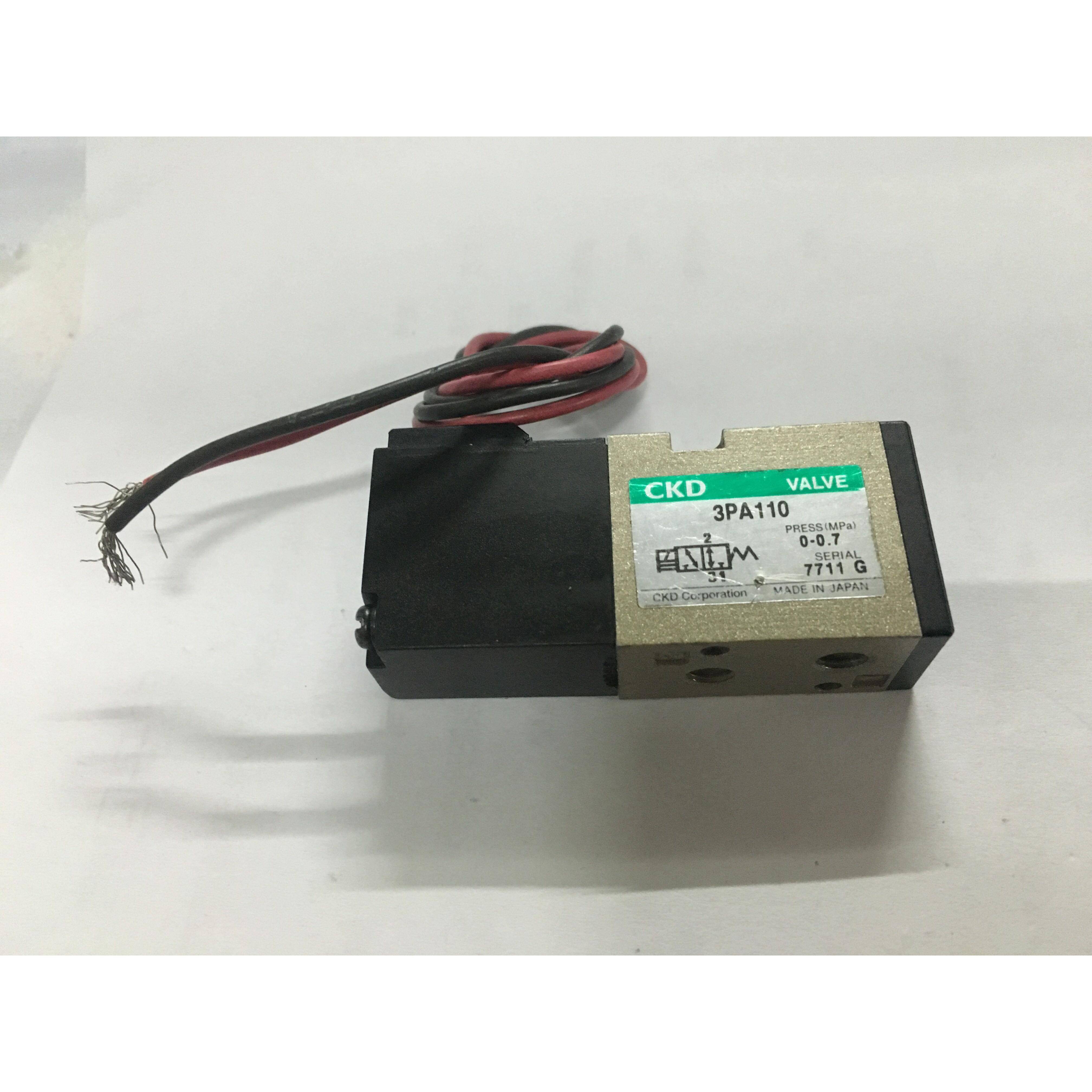 3PA110/119-M5-3原装CKD电磁阀直动式DC24V/AC110/AC220秒发货