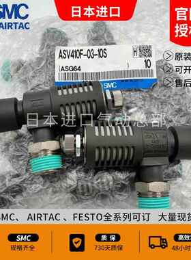 SMC排气节流阀ASV120F 220F 310 410 510F-01/02/03/04/06/08/10S